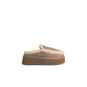 Mou 'Clog Eskimo' Mole Suede Slippers Women
